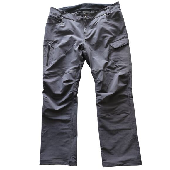 TRUEWERK Women's T2 WerkPant Water Resistant Multi-Pocket Gray Work Pants Sz 14 - Picture 1 of 11